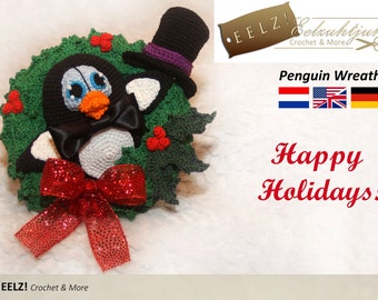 Penguin Wreath - Crochet Pattern