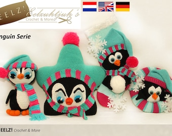 Penguin Serie - 4x Crochet Pattern