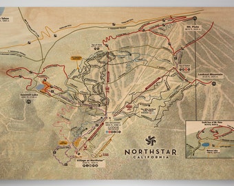 Northstar Mtb Trail Map Northstar California Summer Resort Licensed Trail Map Small | Etsy Australia