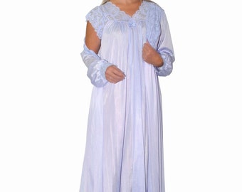 Custom Shadowline Nightgown and Robe Peignoir Set - Peri Frost