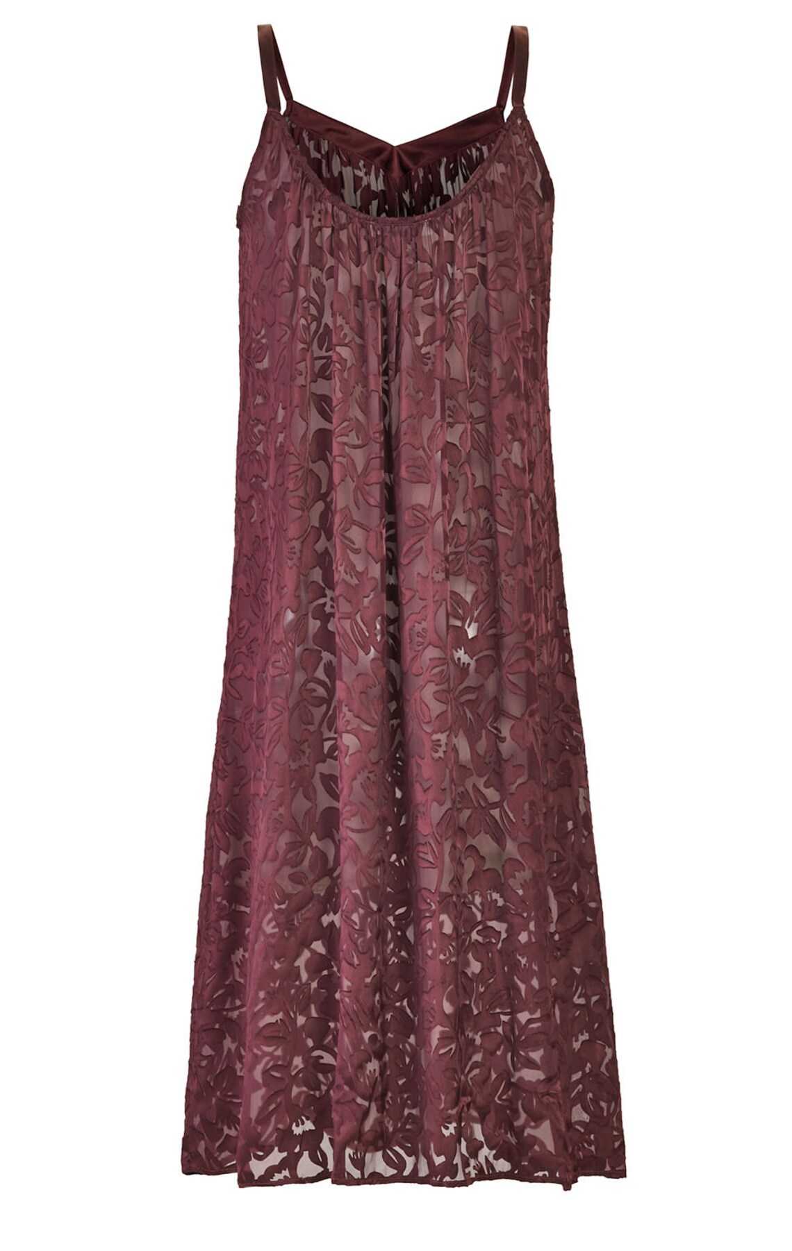 ENGLISH designer silk burnout gown