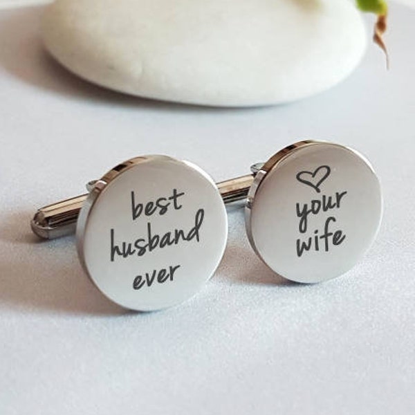 Personalized Cuff Links,Handwriting CuffLink,Christmas Gift for Dad Husband,Custom Cufflinks for dad,Cuff links for Husband,Wedding cufflink