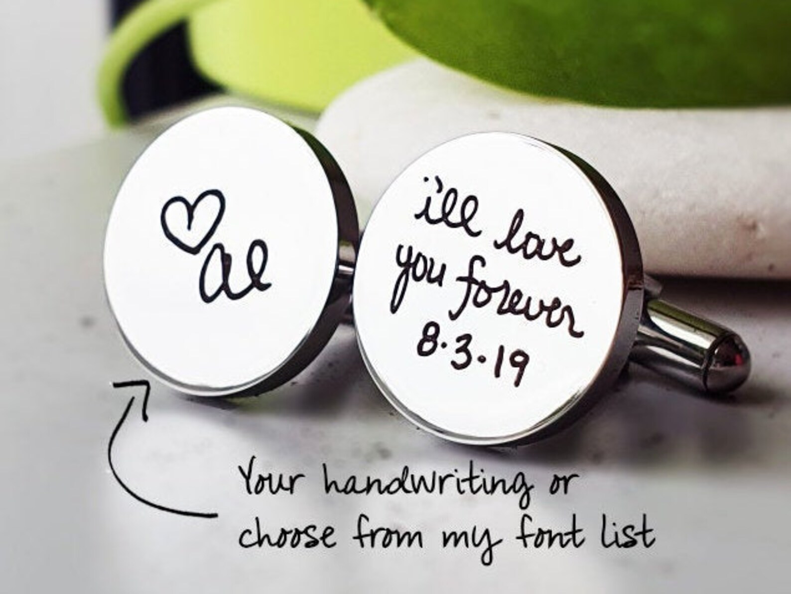 Personalized Cuff Links for Groom Wedding Gift for Husband Etsy