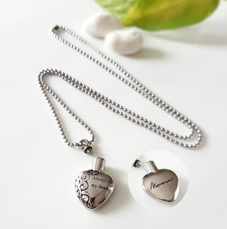 Custom Mom Urn Necklace Memorial Mother Keepsake Jewellery Etsy