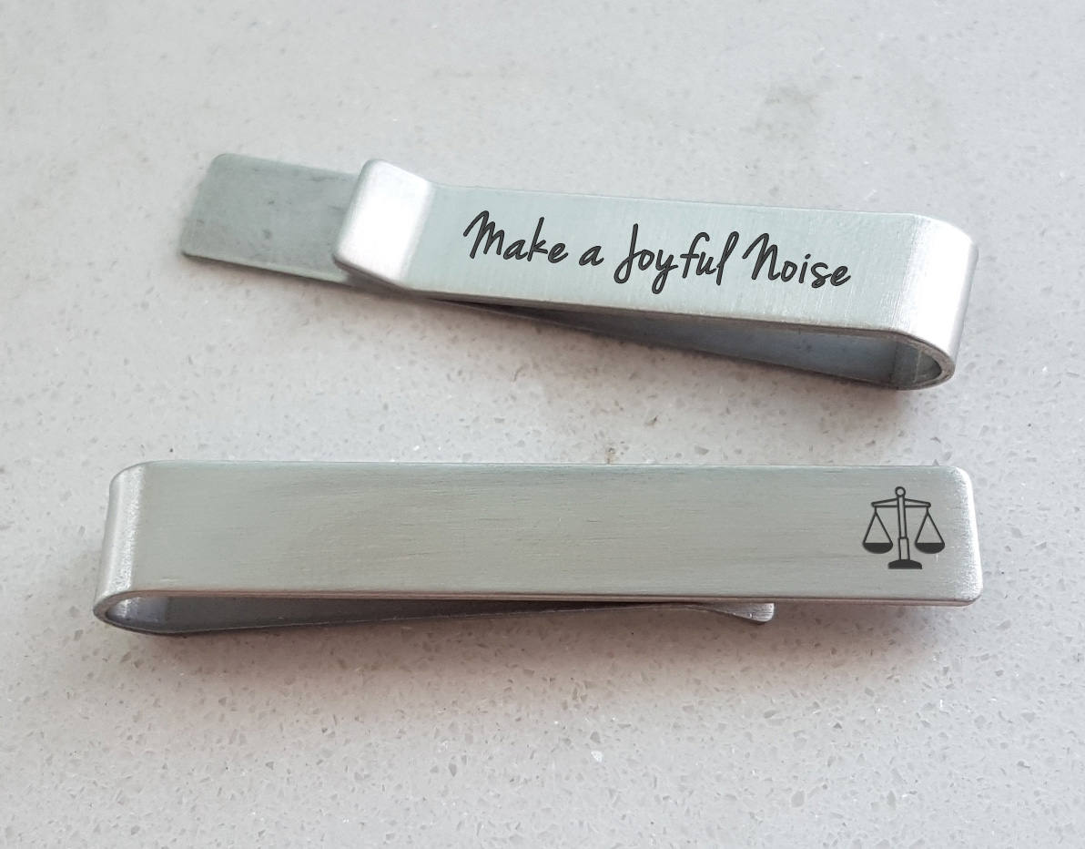 Scales of Justice Tie Clip Gift for Lawyer Gift for Law School Etsy