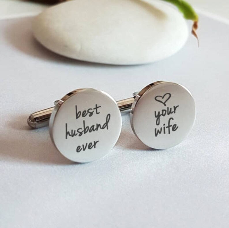 Custom Cufflinks for Groom Handwriting Cufflinks Husband Etsy