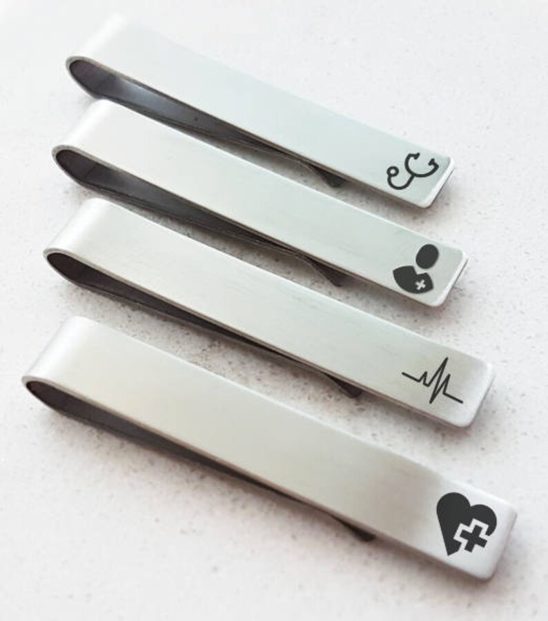 Doctor Gift Nurse Medical Tie Clip Stethoscope Tie Clip Etsy