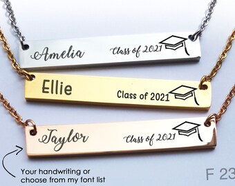 College Graduation Gift for Her, 2021 Graduation Gift for Daughter, High School Graduation Gift for Best Friend, Masters Degree  Necklace