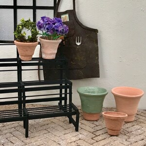 NEW MiniatureFlower pots in real clay image 3