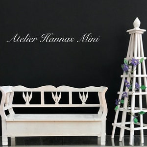 NEW : Miniature Bench in Scandinavian vintage style