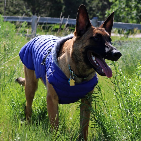 Alpine Extreme Weather Puffer Dog Coat Navy Blue 68228 Etsy Canada
