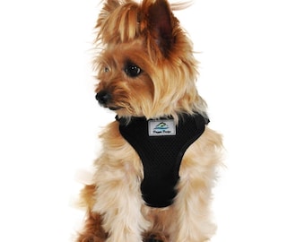 Wrap and Snap Choke Free Dog Harness | Small, Large Dogs - Black 63326 | Doggie Design