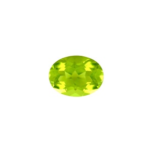 Natural 7x5mm Oval Cut Peridot Vivid Green Calibrated Gemstone Jewellery Supply