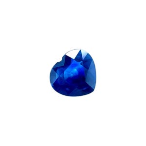GIA CERTIFIED 1.06ct Sapphire Untreated Heart Cut NATURAL Vivid Blue Gem 6x6.4mm
