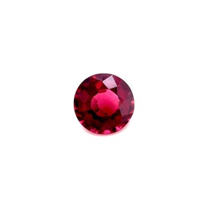 1.20ct VIVID Purple Pink Rhodolite Garnet Round Brilliant Cut Gemstone 6.2mm