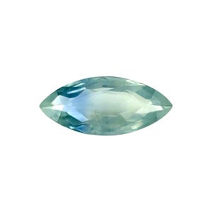 UNIQUE 1.13ct Bi Colour Sapphire Blue Green Marquise Cut Gem 10.1x4.5mm