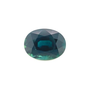 Fine 2.14ct NATURAL Deep Green Blue Sapphire Oval Cut Loose Gemstone 8.5x6.2mm