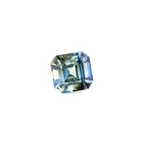 UNIQUE Parti Colour NATURAL 0.96ct Sapphire Blue Yellow SQUARE Octagon 5.2x5mm