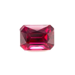 NATURAL 2.35ct Vivid Pink Purple Rhodolite Garnet Scissor Cut 7.6x5.8mm VS Gem