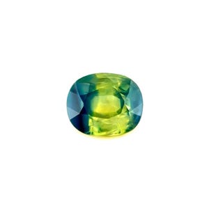 Unique GIA CERTIFIED Australian Parti Colour Sapphire 1.39ct Yellow Blue Oval
