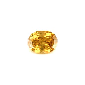 NATURAL 2.09ct Yellow Zircon Fancy Custom Cut Loose Gemstone 7.5x5.7mm VVS