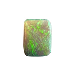 Australian NATURAL Crystal Opal 0.67ct Cushion Cut Lightening Ridge 8.4x6.4mm