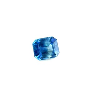 NATURAL Parti Colour 0.91ct Sapphire Green Blue Octagon Loose 5.5x4.5mm Gem VS