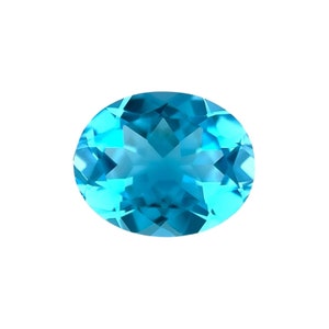 NATURAL Swiss Blue Topaz 10x8mm Oval Cut 2.6-2.8ct Loose Calibrated Gemstone