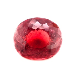 NATURAL 7.10ct Orange Pink Tourmaline Oval Cut Rubellite Loose Gem12.8x11.2mm