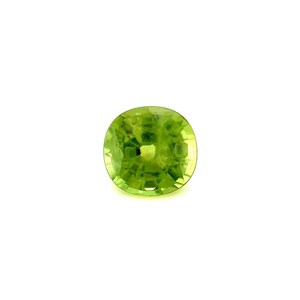 NATURAL Vivid Green Sapphire 0.94ct Cushion Cut RARE Gem 5.5x5.3mm