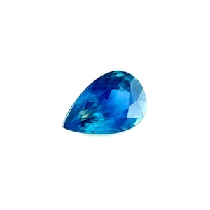 GIA CERTIFIED 1.13ct Vivid Blue UNTREATED sapphire natural pear teardrop cut gem
