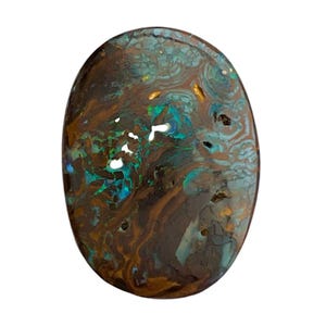 22.85ct NATURAL Boulder Opal Australian Matrix WINTON Oval Cabochon 25x18.5mm