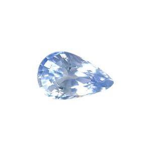 NATURAL 1.29ct Light Blue Ceylon Sapphire Pear Teardrop Cut 8x5mm Loose Gem VS