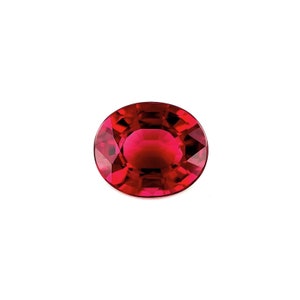 1.98ct FINE Vivid Purple Pink Rhodolite Garnet Oval Cut Gem 8x6.7mm VVS