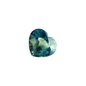 NATURAL 1.05ct UNTREATED Green Blue Sapphire GIA certified unheated heart cut if