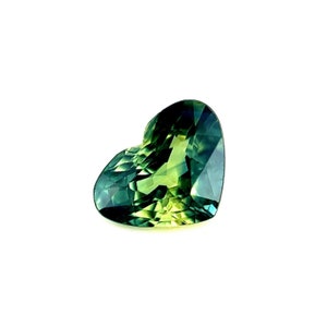 GIA CERTIFIED Bi Colour Australian Sapphire 1.14ct Yellow Blue Heart Cut NO heat