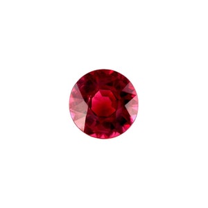 FINE 2.45ct Vivid Purple Pink Rhodolite Garnet Round Diamond Cut 7.8mm Loose Gem