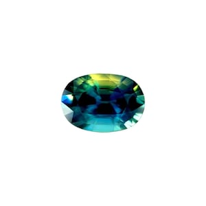 UNIQUE 1.44ct Bi Colour Australian Sapphire GIA CERTIFIED 7.6x5.4mm untreated