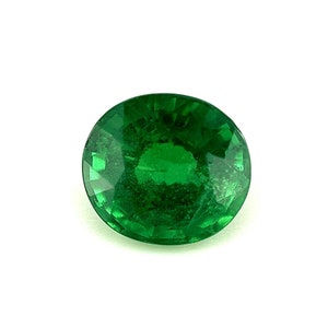 Tsavorite Garnet 2.02ct FINE COLOUR Vivid Green Oval Cut Gem 7.3x6.5mm