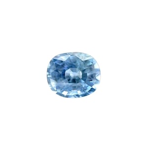 NATURAL 1.80ct Light 'Denim' Blue Sapphire Oval Cut Loose Gemstone 7.3x6.2mm
