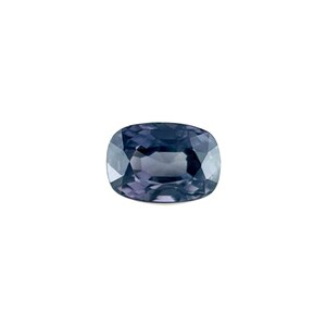 NATURAL 1.46ct Titanium Grey Purple Spinel Cushion Cut 7.5x5.2mm Rare Gem VS