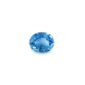 GRA CERTIFIED Unique Vivid Blue THAILAND Sapphire 0.87ct Oval Cut Gem 5.9x3.2mm