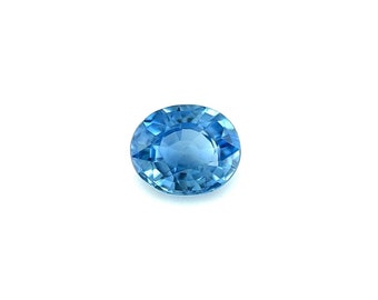 GRA CERTIFIED Unique Vivid Blue THAILAND Sapphire 0.87ct Oval Cut Gem 5.9x3.2mm