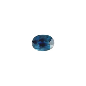 Natural Deep Blue Sapphire 0.82ct Oval Cut Loose Gemstone 6x4.3mm VS