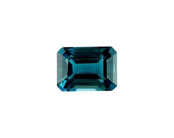 NATURAL London Blue Topaz 7x5mm Octagon Emerald Cut Loose Calibrated Gemstone