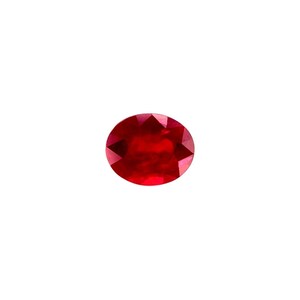 NATURAL 0.49ct Ruby DEEP Red RARE oval cut 5x4mm loose gemstone only heated