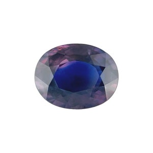 UNIQUE 2.09ct Sapphire GIA CERTIFIED parti colour purple blue untreated oval cut