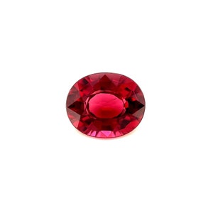 FINE 1.91ct Red Purple Rhodolite VIVID Garnet Oval Cut Loose Gem 7.8x6.5mm VVS