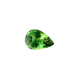 FINE 1.14ct VIVID Green NATURAL Sapphire Pear Cut Loose Gemstone 7.7x5.5mm