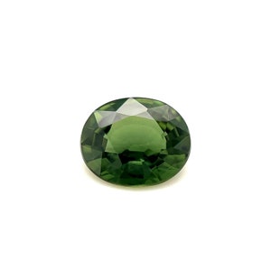 1.38ct Australian Green Sapphire Oval Cut RARE Loose Gem 7.3x6mm